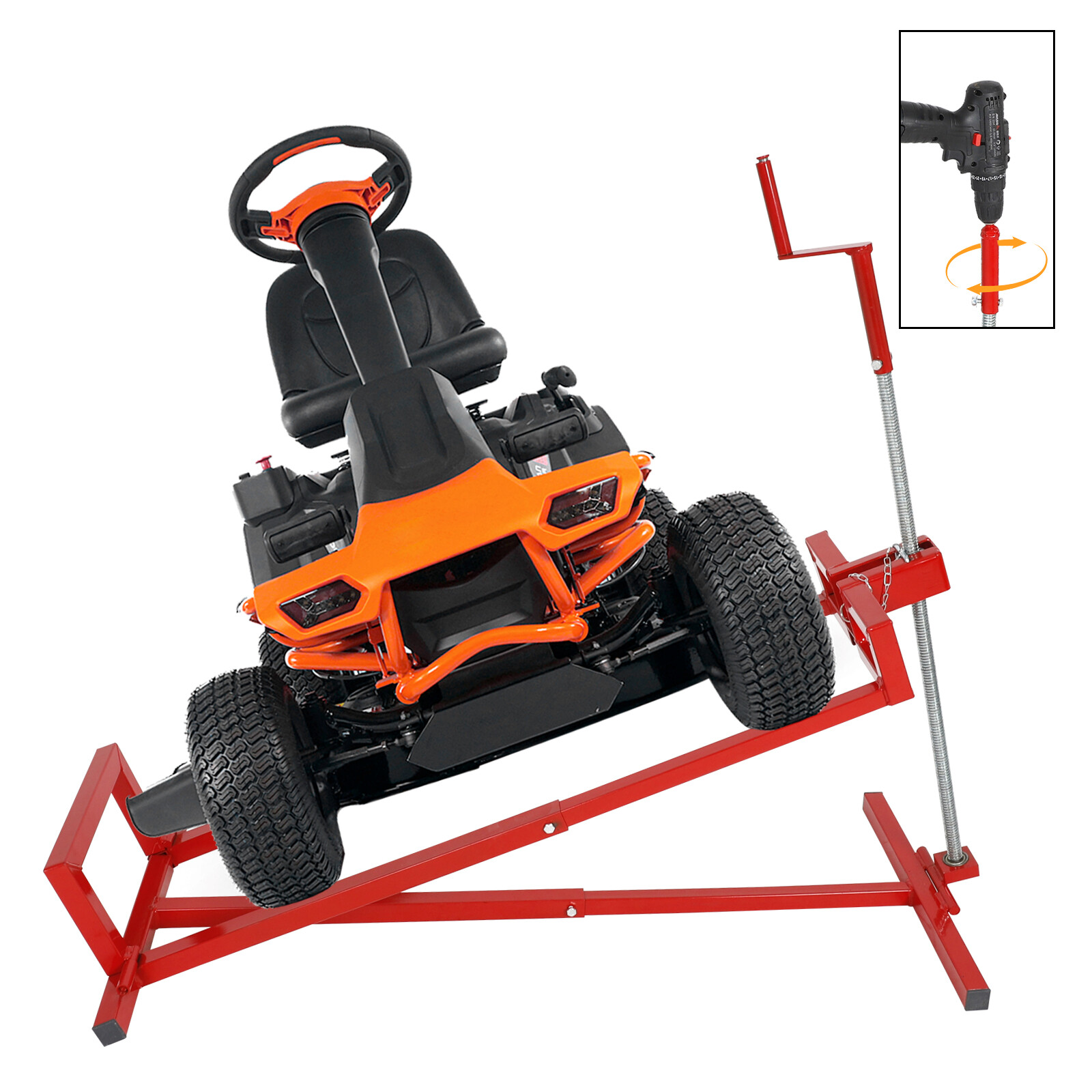 Lawn Mower Lift Jack 882 Lbs Capacity for Tractors and Zero Turn Lawn Mowers 45°
