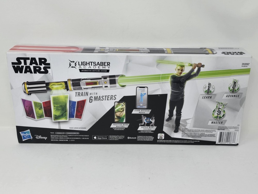 Star Wars Lightsaber Academy Interactive Battling System; Train w/ 6 Masters NEW