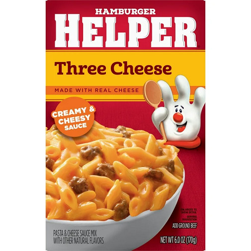 Hamburger Helper Three Cheese Creamy & Cheese Sauce