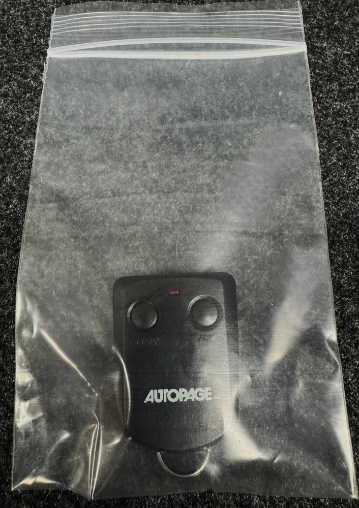 Autopage XT-56 B23AT66 Remote Control transmit test good/new battery installed