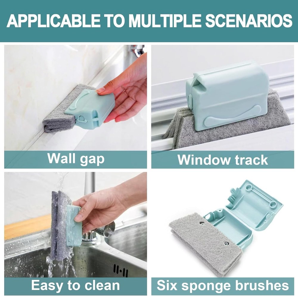 Window Screen Cleaner & Track Cleaning Kit - Detachable Window Cleaner, Mesh ...