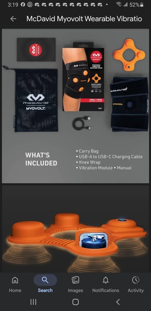 Wearable Vibration Recovery Knee Wrap