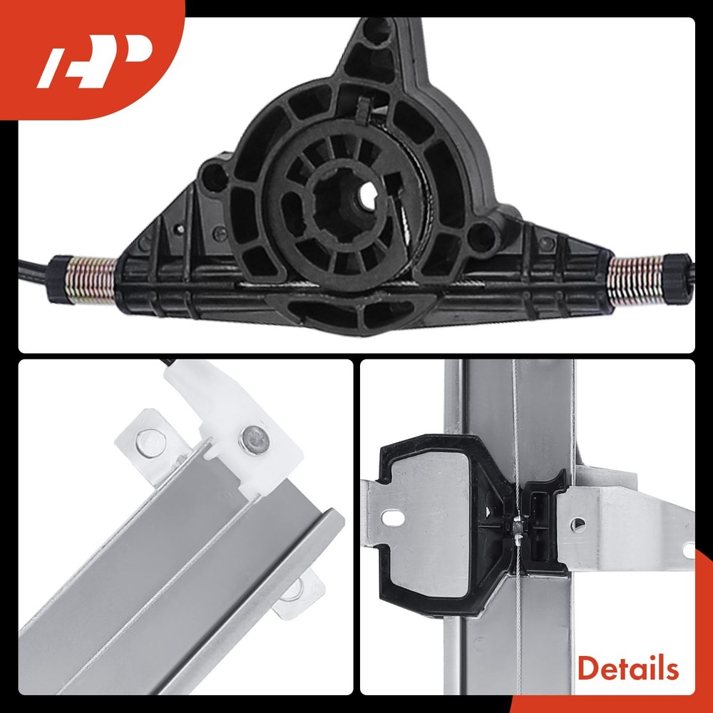 A-Premium Electric Power Window Regulator Without Motor Compatible Silver