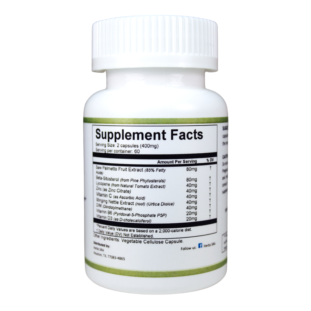 PROSTATE SUPPORT, 120 Capsule, Advantage Men's Supplement, Prostate Health.