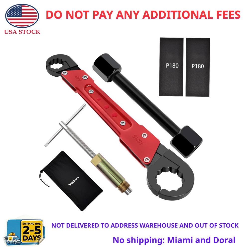 6 Pcs Plumbing Tools Kit with Angle Stop Wrench & 1/2-Inch Compression Sleeve