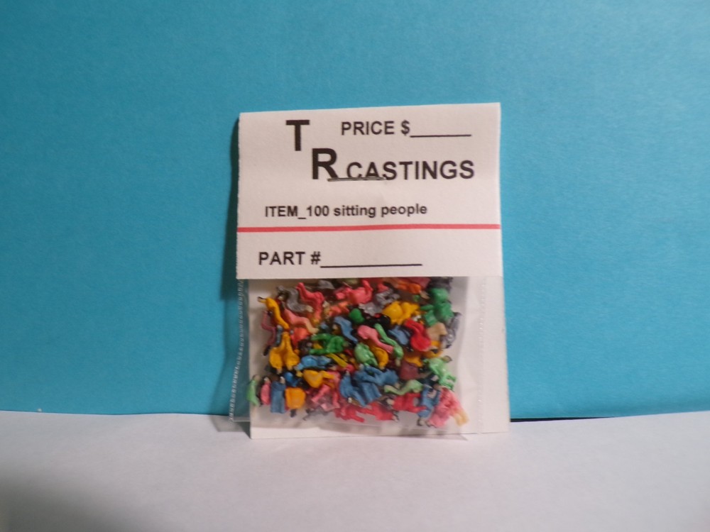 n scale seated people (100 pcs )