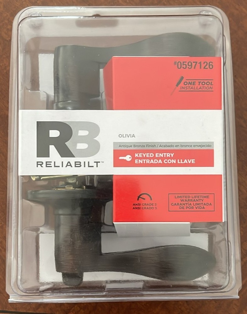 RELIABILT Olivia Keyed Entry Antique Bronze