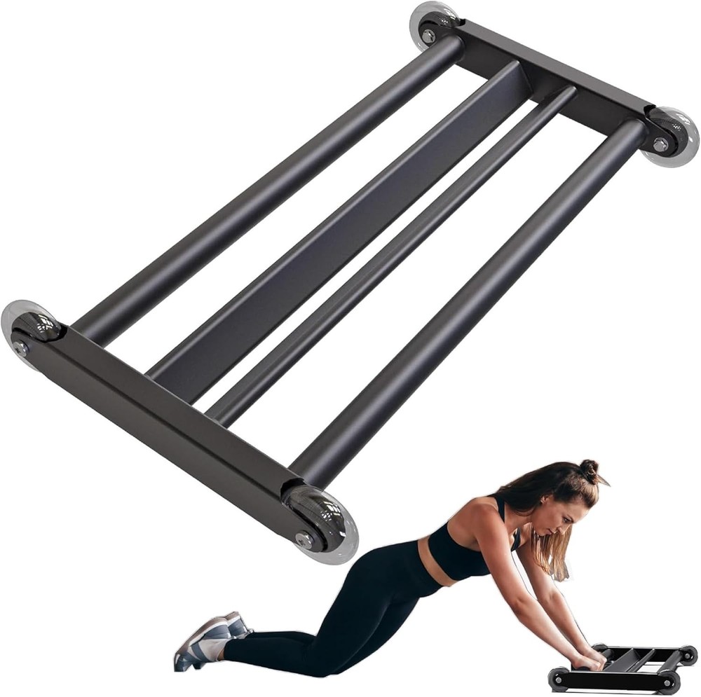 Glute Ham Glider Heavy Duty Ab Glute Glider Machine Exercise Wheels Smooth