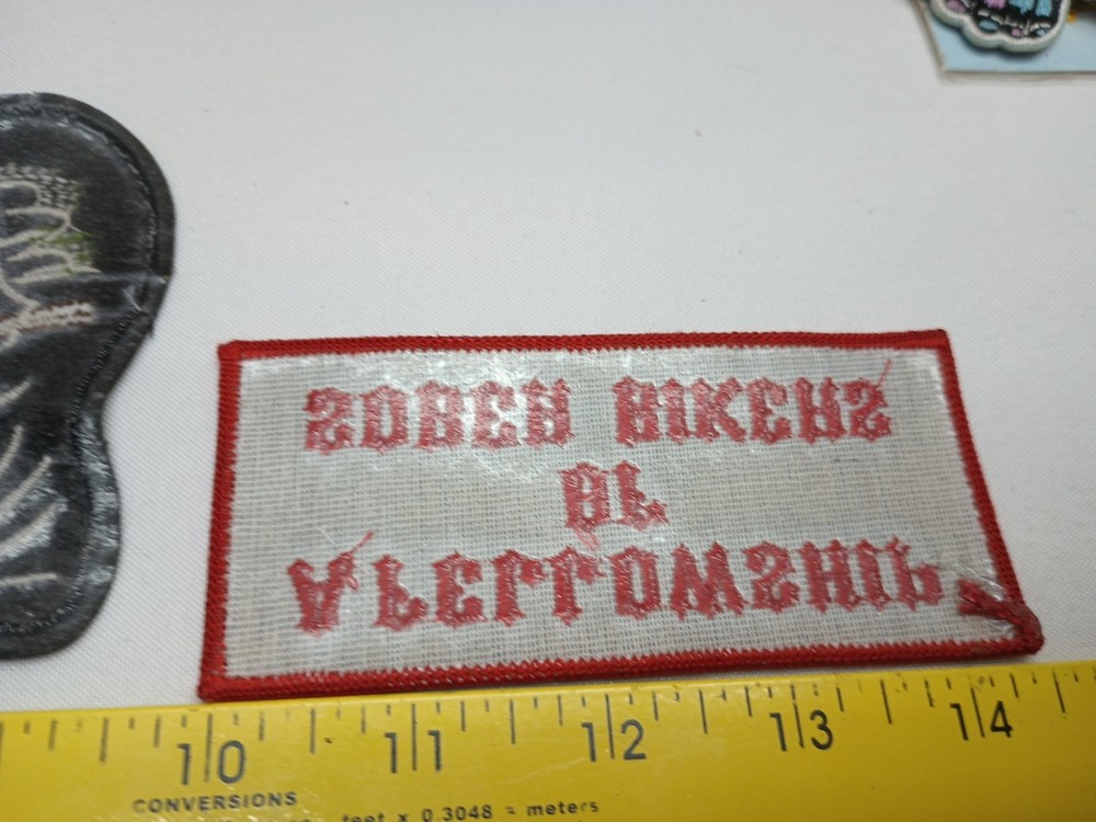 6 Sew On jacket vest patches