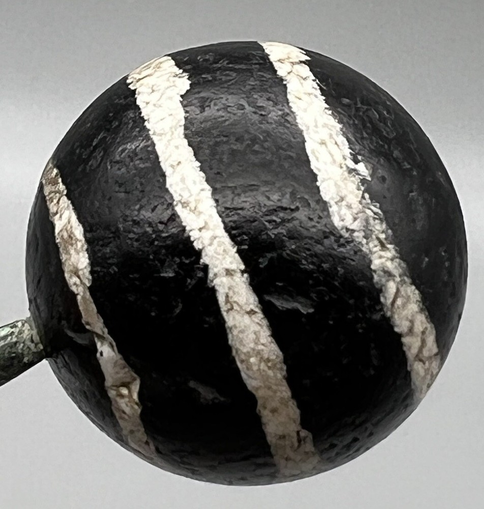 Ancient Burmese pyu Agate Bead Eached Decorated Agate Bead Amulet