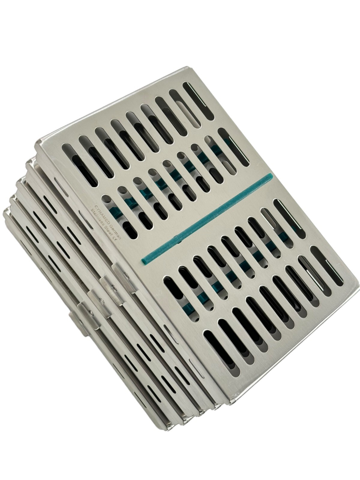 10 GERMAN DENTAL SURGICAL AUTOCLAVE STERILIZATION CASSETTE BOX FOR 10 INSTRUMENT