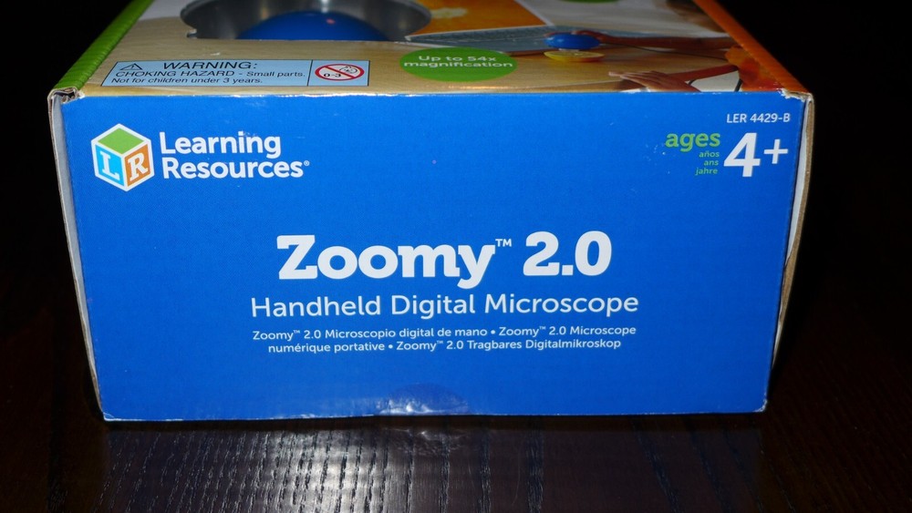 Learning Resources Zoomy 2.0 Handheld Digital Microscope STEM 54X Magnification