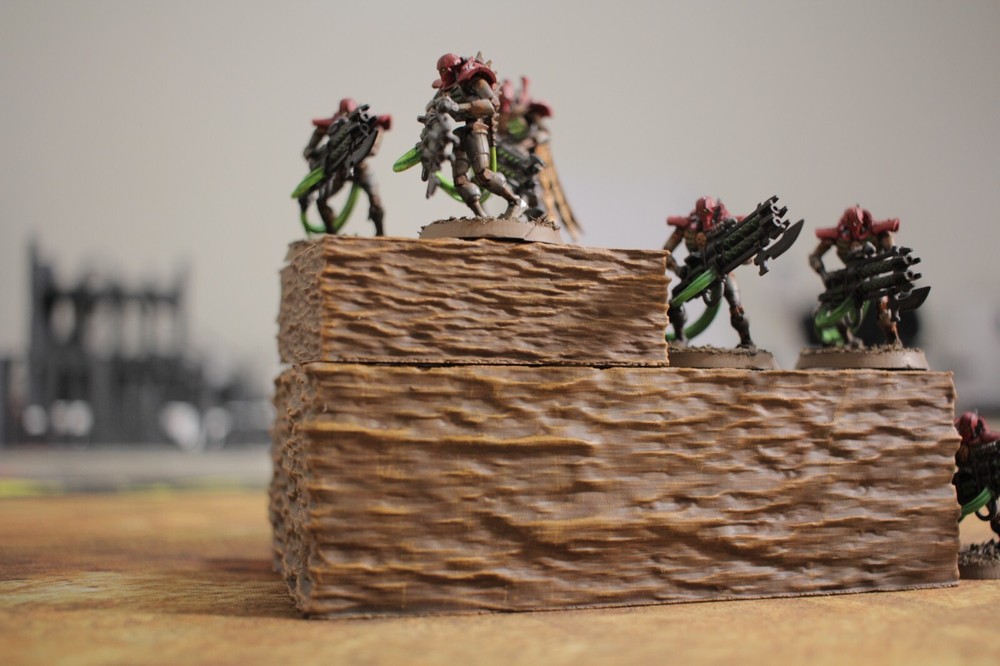 Modular Trench Terrain, 40k, Trench Crusade, D&D, Painted