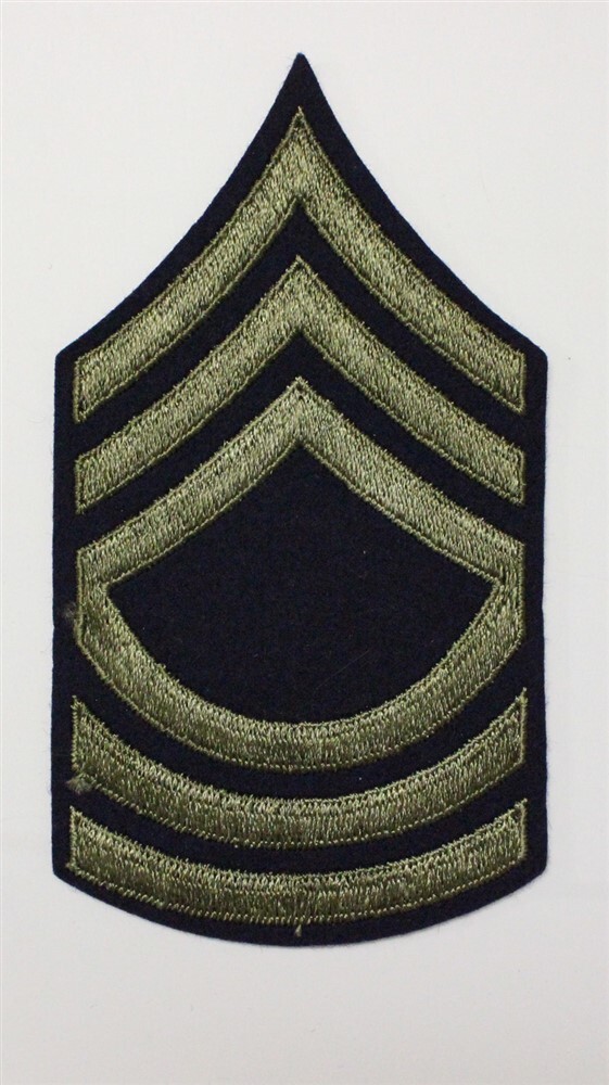 Army Chevron 1949: Master Sergeant, single - WWII era, on felt