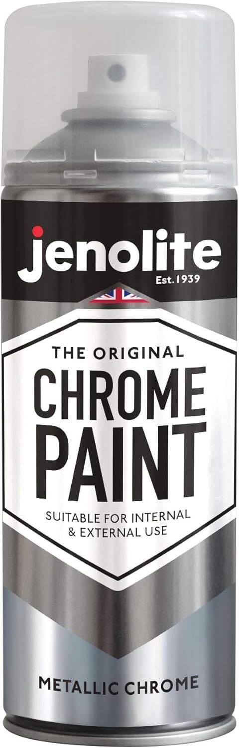 Chrome Spray Paint Smooth Chrome Finish - Multi Surface Paint Suitable For In...