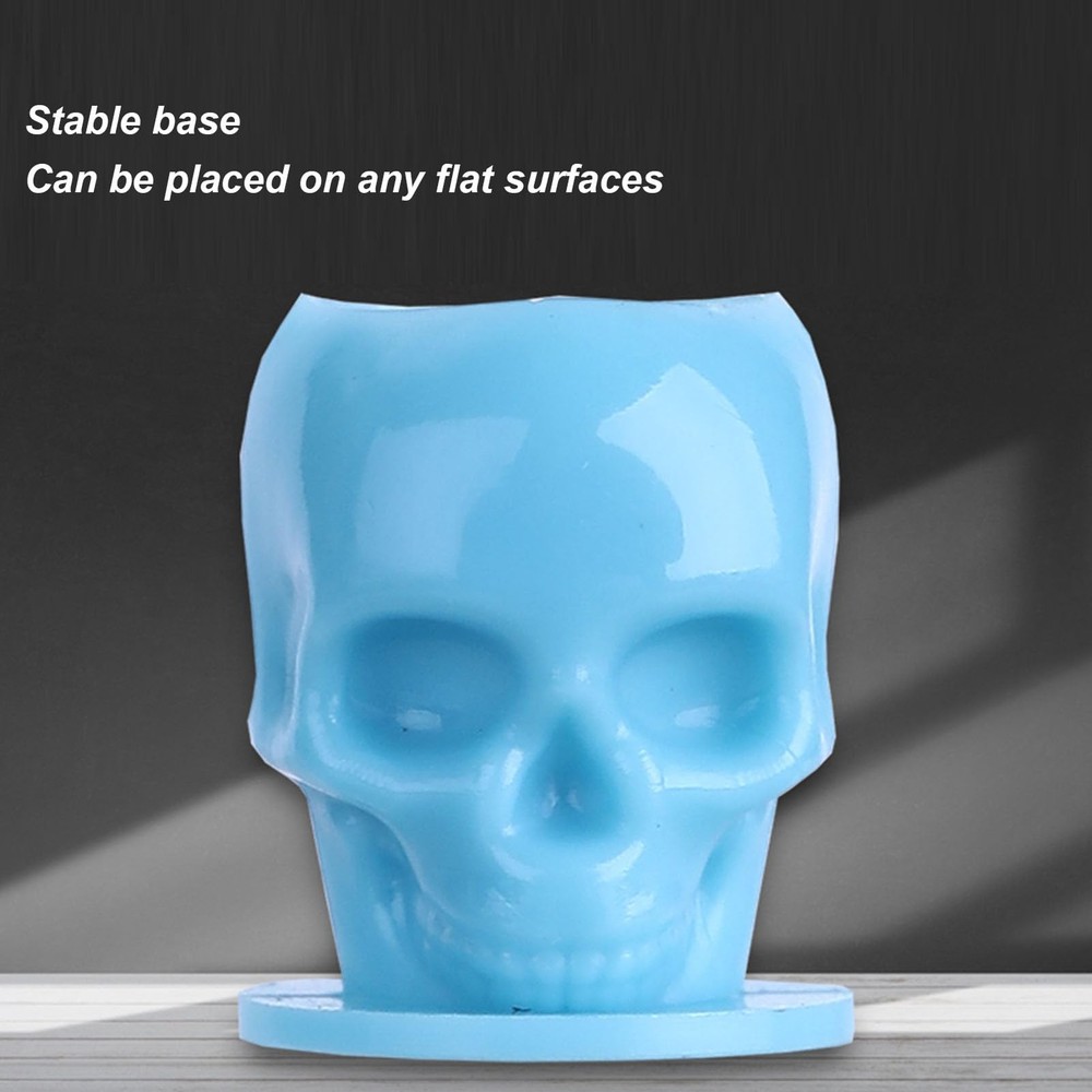 200 pcs Ink, Disposable Ink Cups, Skull Shaped Stable Base, Permanent Makeup ...