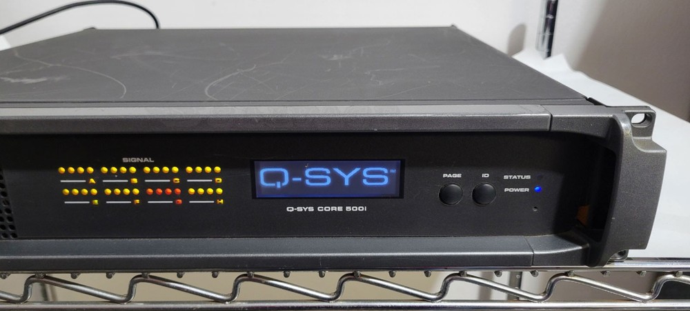 QSC Q-SYS Core 500i Integrated System Processor **No Cards AS-IS**
