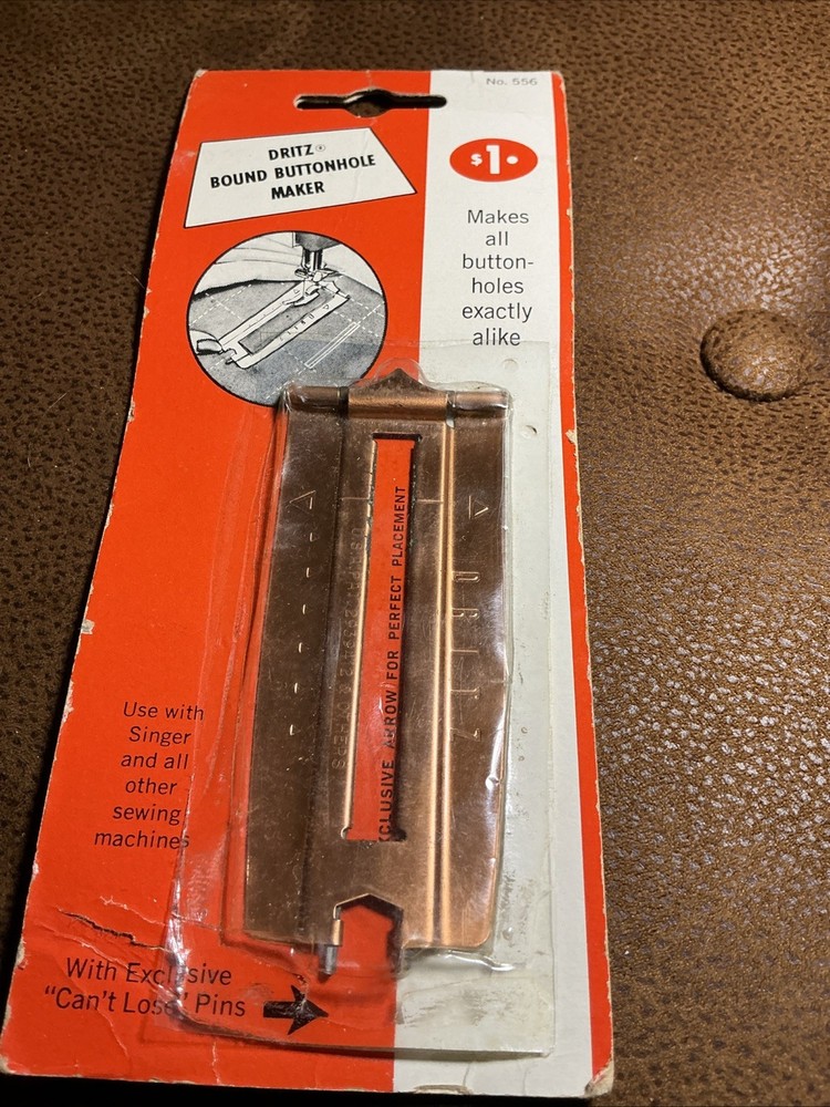 Dritz Bound Buttonhole Maker No. 556 – Sewing Tool – Vintage