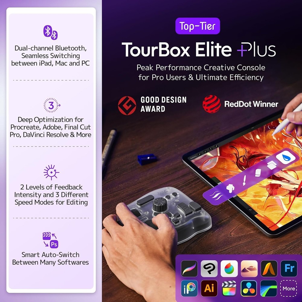 TOURBOX Elite Plus Creative Console