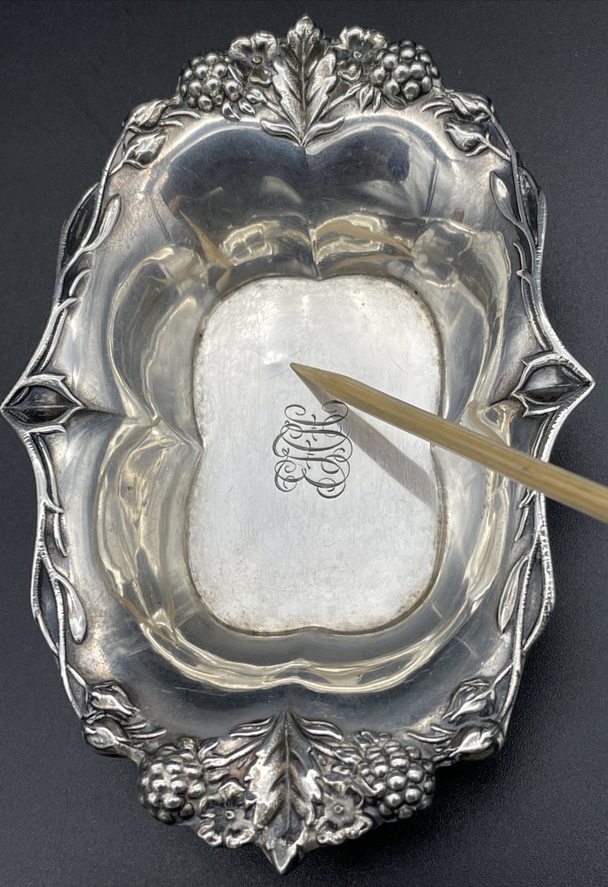Tiffany Sterling Silver Candy / Nut Dish Blackberry