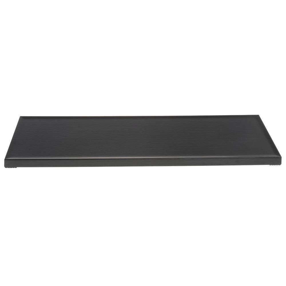 HUBERT® Black Melamine Replacement Top for Rectangular Riser - 20 1/2"L x 6