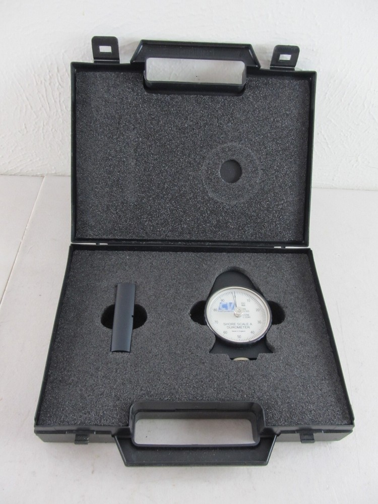CV Instruments Shore Scale A Durometer Hardness Tester in Case