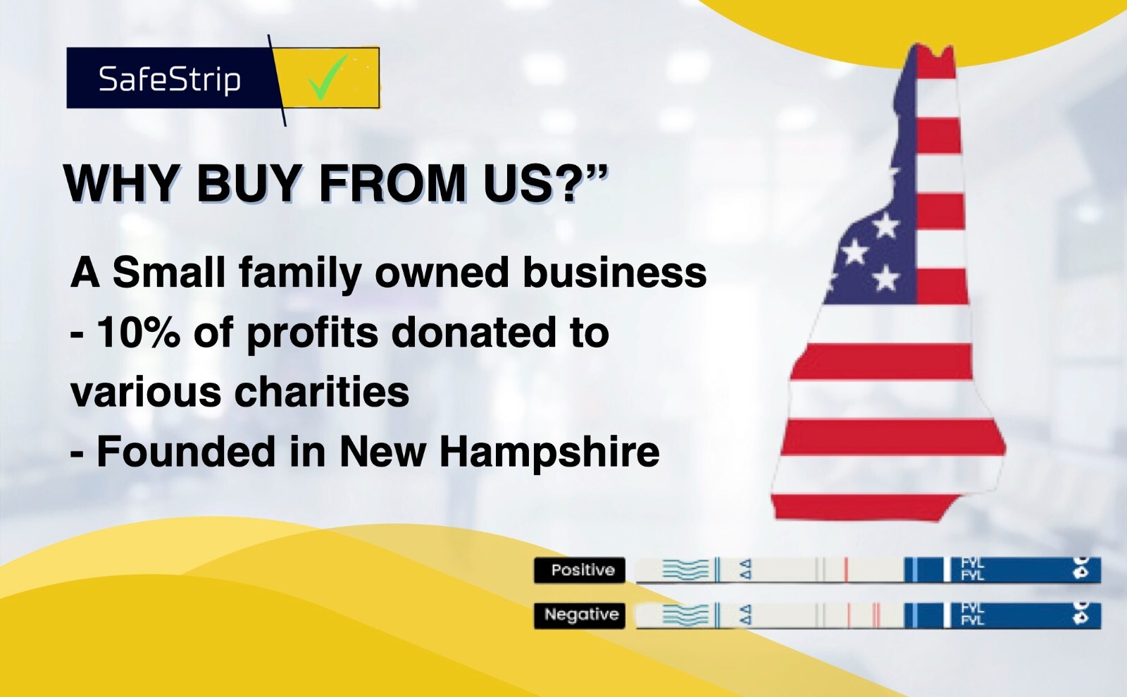 SafeStrip Fentanyl Home Drug Testing Strips - 10 Pack with Scoop - Powder/Liquid