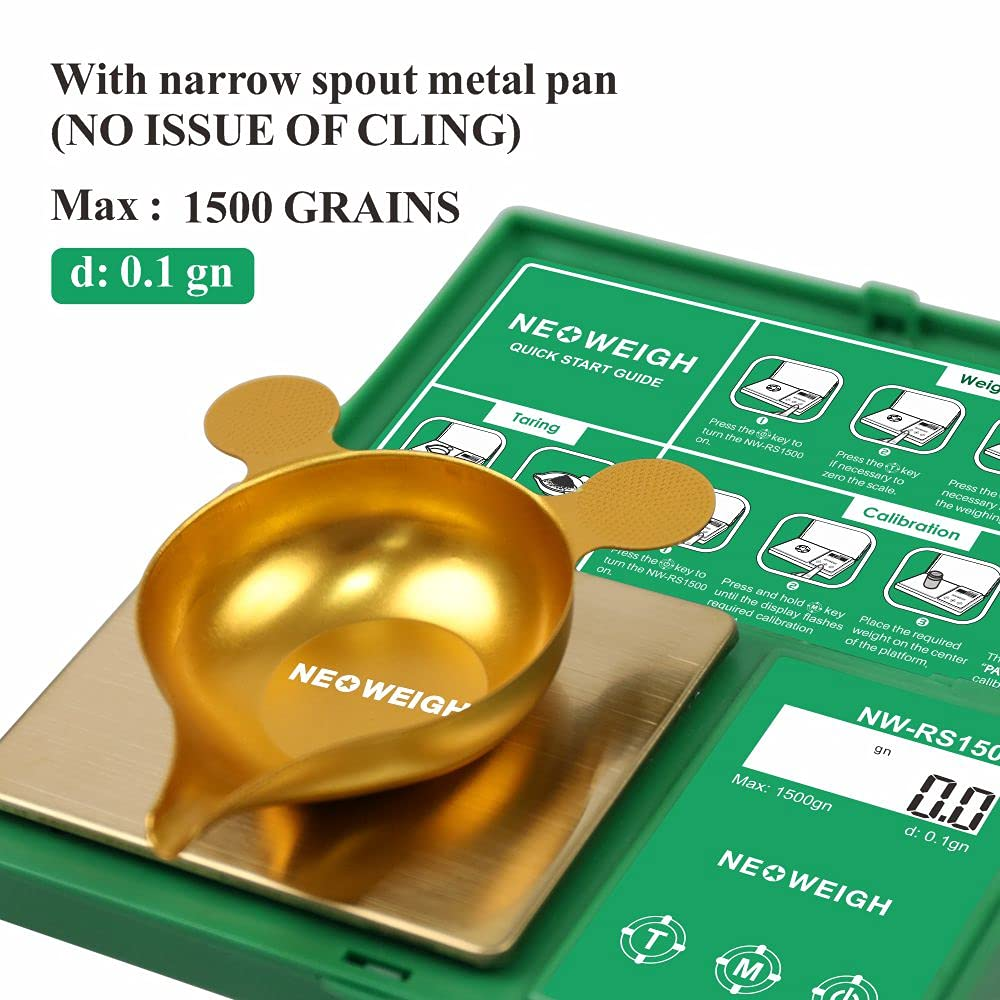 Reloading Scale, Powder Scale for Reloading, 1500 Grains X 0.1 Gn, Digital