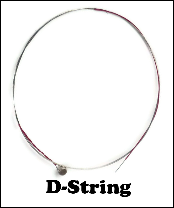 Violin Fiddle Steel String D-3 String for Student Violin in 3/4, 4/4 Full Size