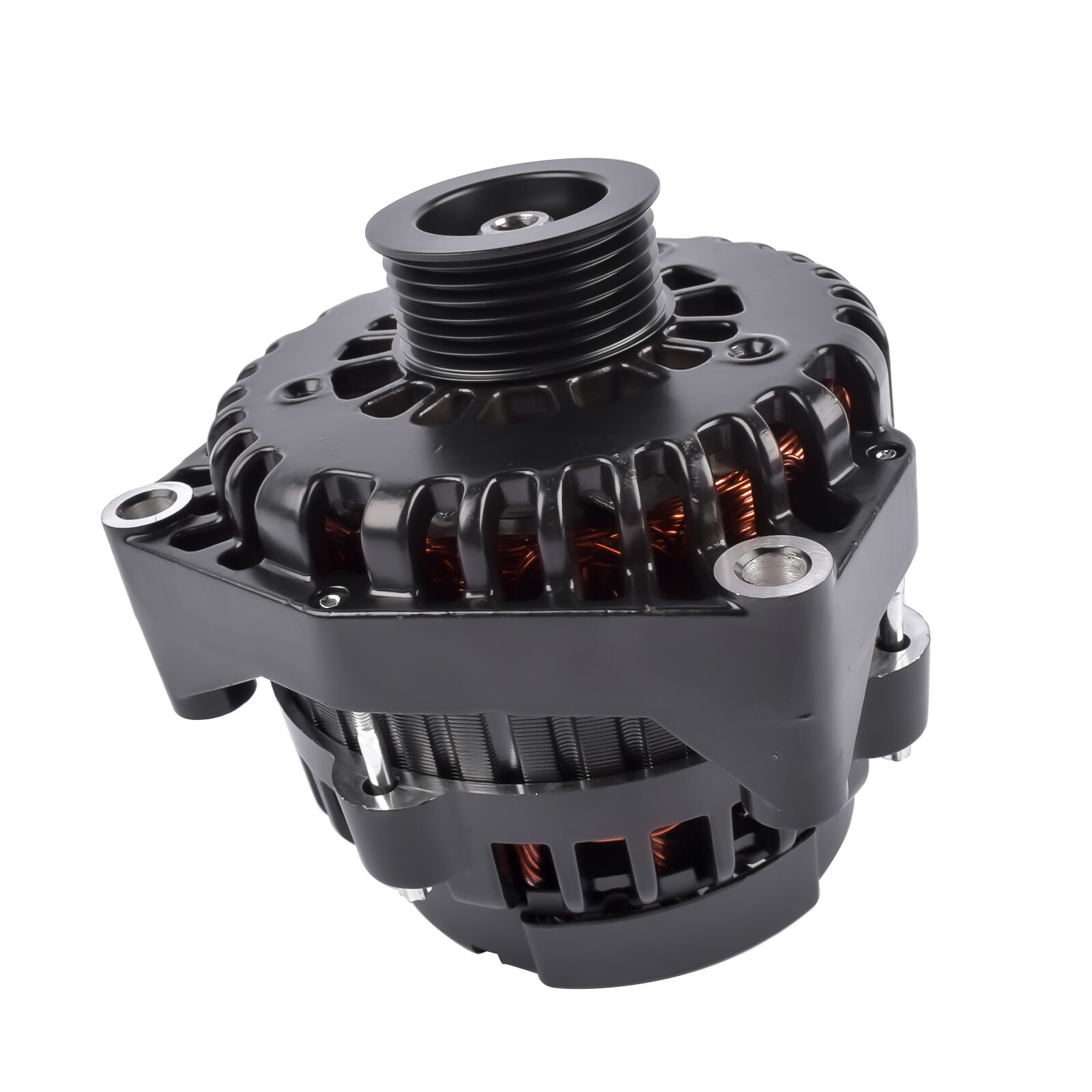 LS Truck 220A AD244 Black Alternator for Silverado Sierra 4.8 5.3 6.0L 1999-2006