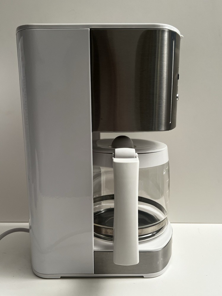 Kenmore 12 Cup White/Stainless Aroma Control Programmable Coffee Maker EUC