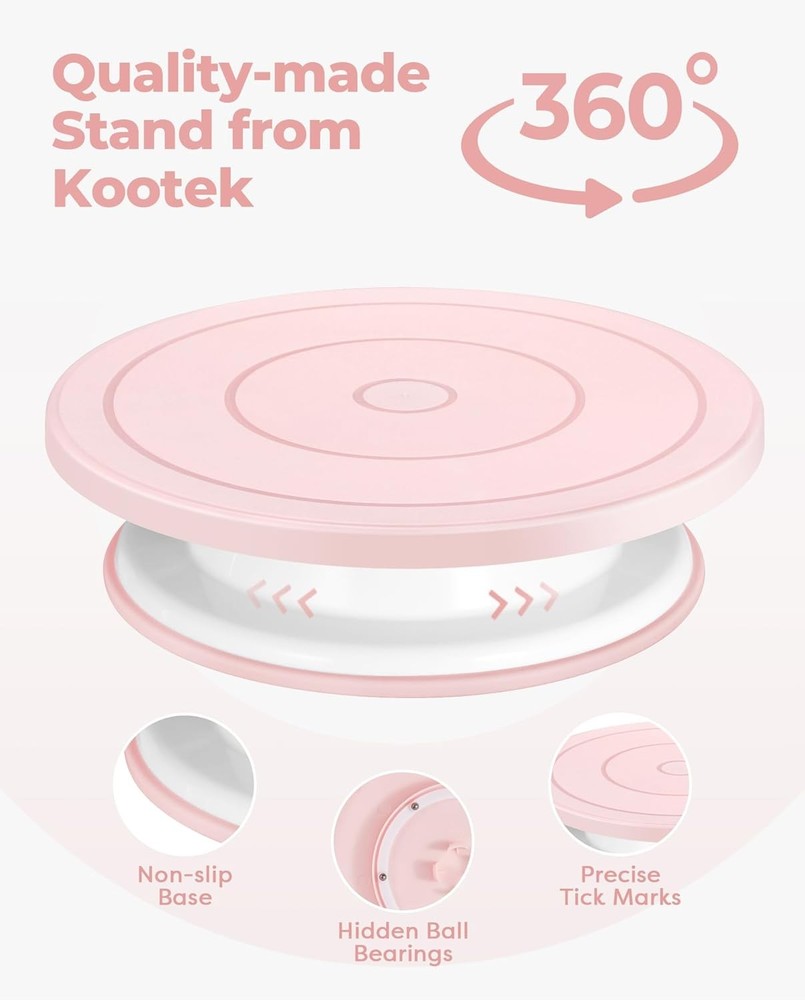 158 Piece Cake Decorating Kit with Turntable