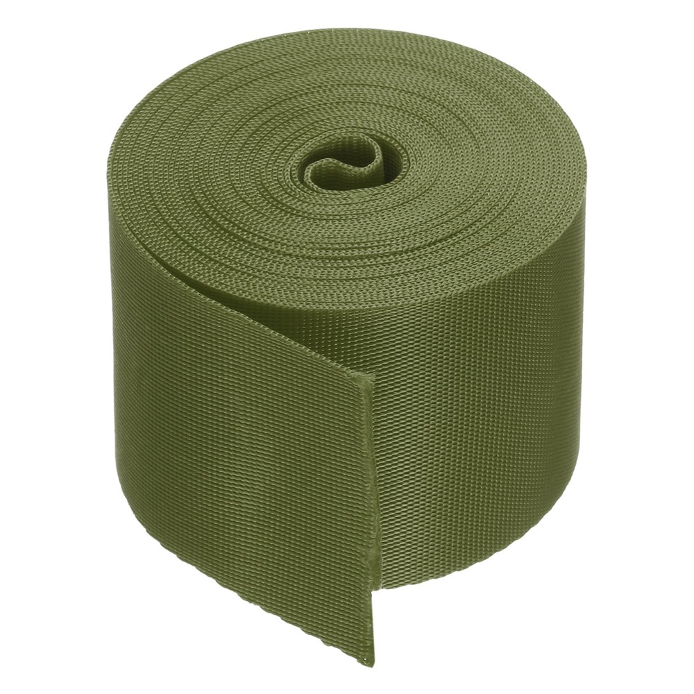 Flat Nylon Webbing Strap 2 Inch 5 Yards Chestnut Brown for Backpack