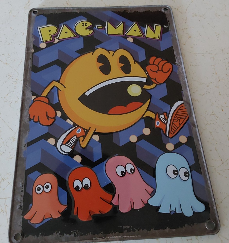 2018 PAC-MAN TIN SIGN Multicolored
