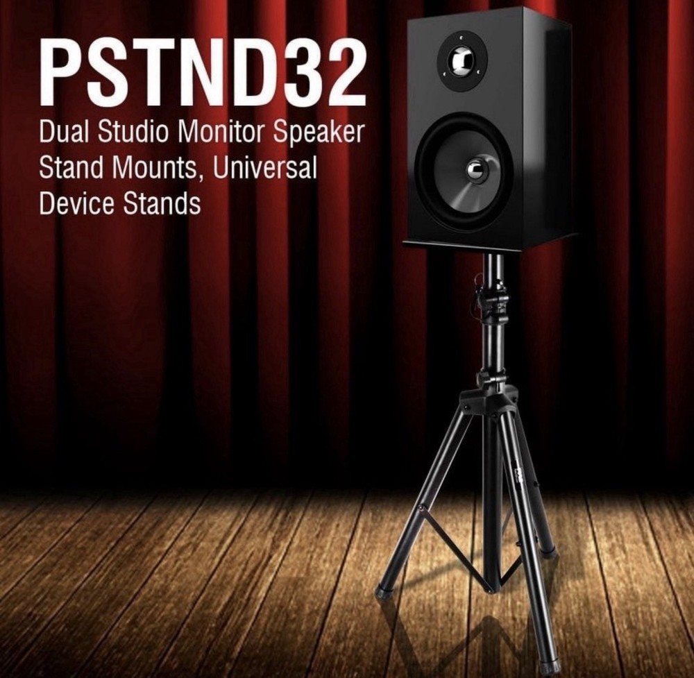 2 Pyle Universal Tripod Speaker Stand Mount Holder, Adjustable Height.(READ****)