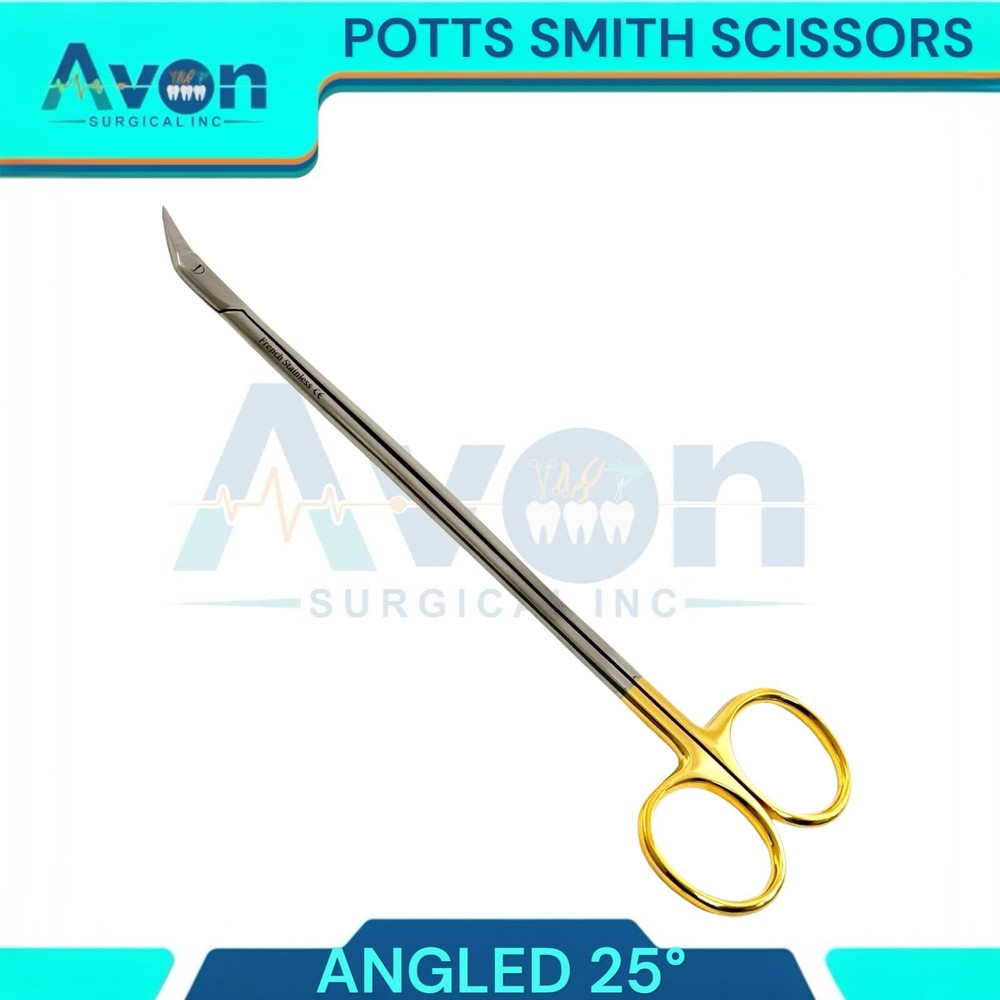 25 Degree Angled Potts Smith Vascular Dissecting Scissors - Premium Stainless