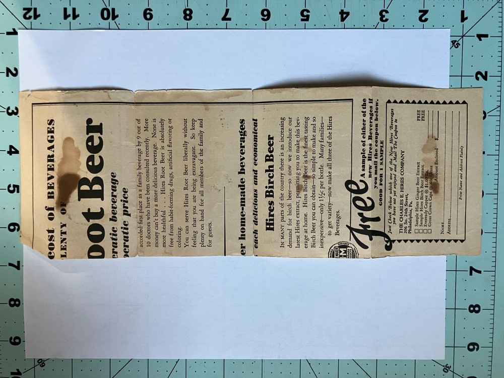 Vintage How To Make Hires Root Beer Advertisement