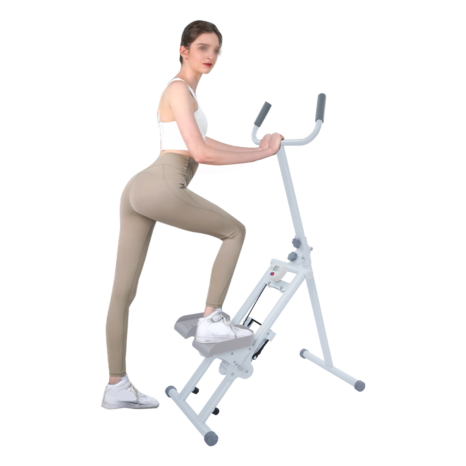 Workout Stair Stepper Foldable Vertical Stair Climber Machine Fitness Stepper