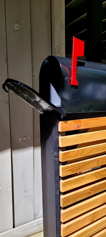 Modern Cedar Mailbox Post, Multi-Slatted FREE SHIPPING