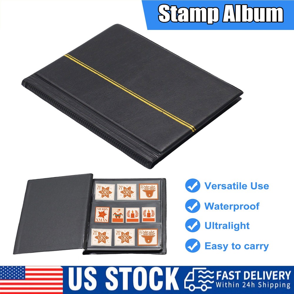 Versatile Stamp Storage Book, 10 Pages and 20 Sheets for All Collections