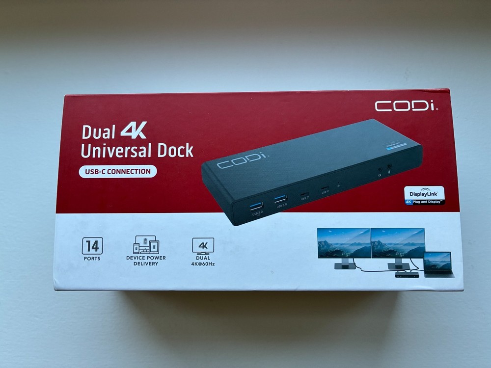Codi A01200 Dual 4K Universal Docking Station A01080 (Open Box)