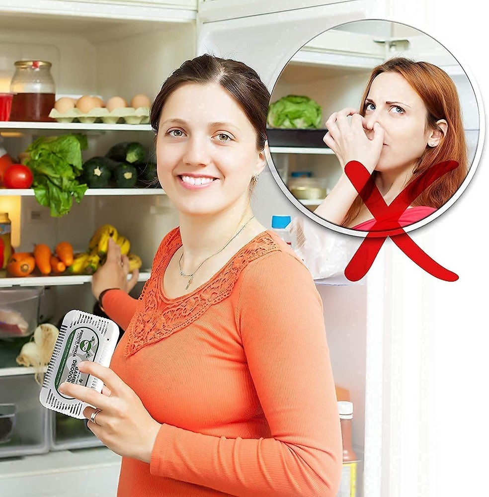 Refrigerator Deodorizer and Odor Eliminator (2 Pack) & Shoe Deodorizer and Od...
