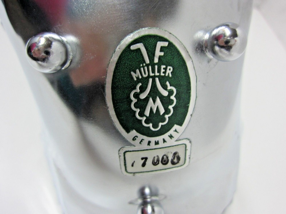 Vintage Silver Plated Basket with Twist Handle 3 Ball-Shaped Feet Müller Germany