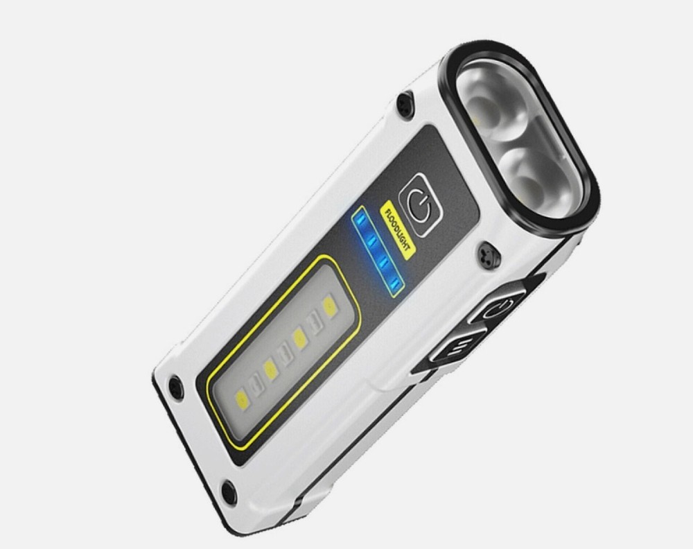 POCKET EDC MINI (LED) FLASHLIGHT FLOOD LIGHT/STROBE - 7 MODES & MAGNETIC BASE