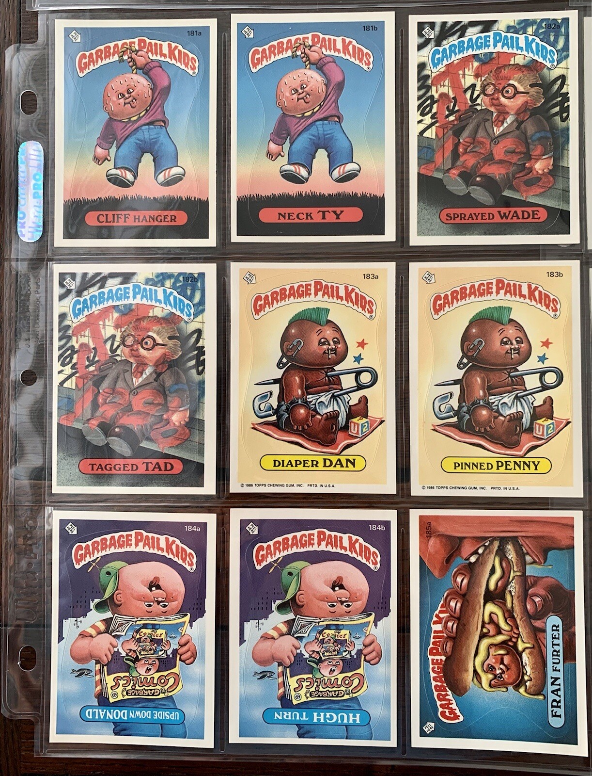 1986 GARBAGE PAIL KIDS OS5 ORIGINAL SERIES 5 COMPLETE 88 CARD VARIATIONS SET.