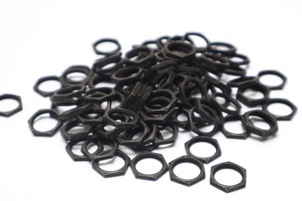 15/32-32 Switch Nuts, Black, 50pcs