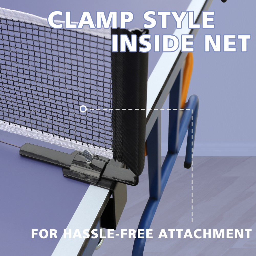 Table Tennis Table, 8×4 Ft Foldable & Portable Ping Pong Table Set With 2 Table