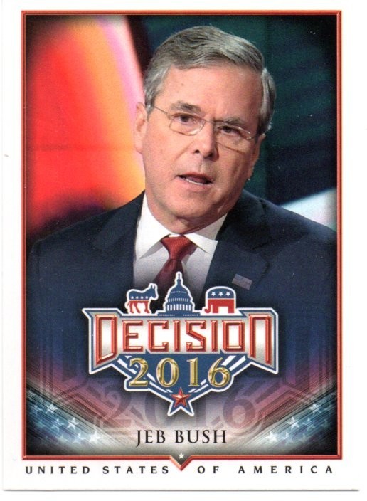Decision 2016 Jeb Bush Trading Card #9