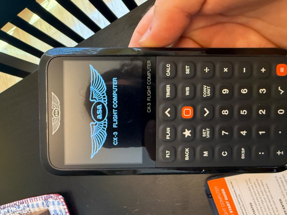 New ASA CX-3 Electronic E6-B Flight Computer