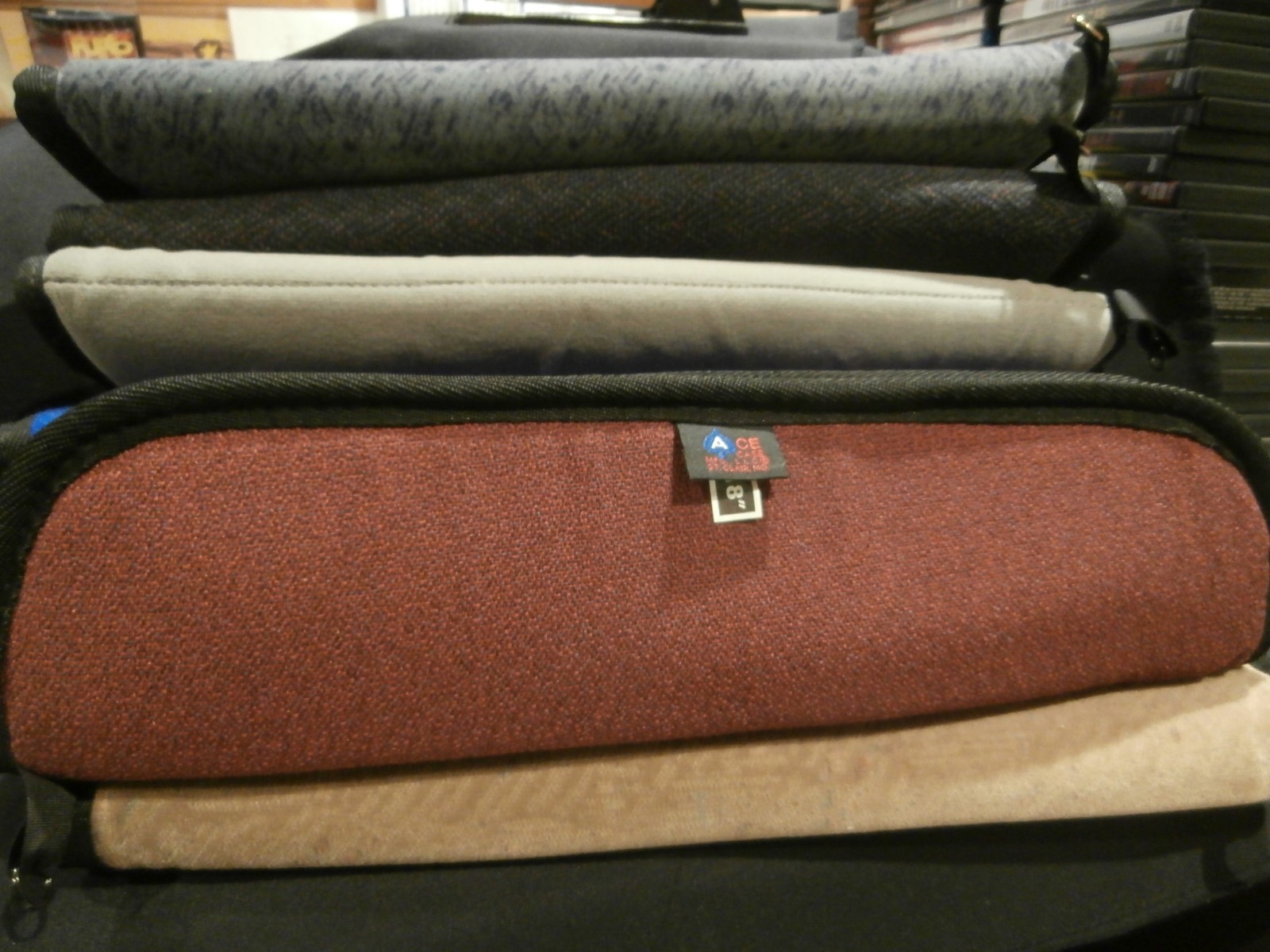 DAGGER CASES (4) 18" X 5" PADDED CASES FOR WWII MILITARY DAGGERS AND KNIVES